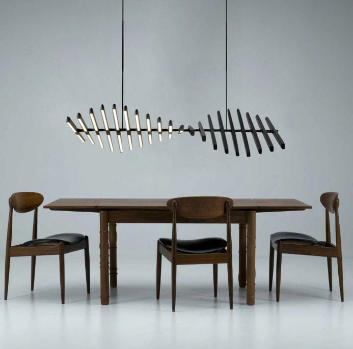 Sophie Geometric Fishbone Chandelier