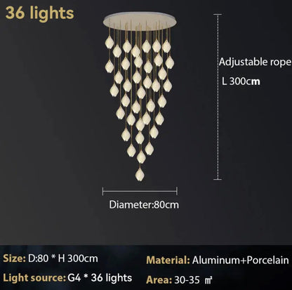 Elena Clara Petal Chandelier