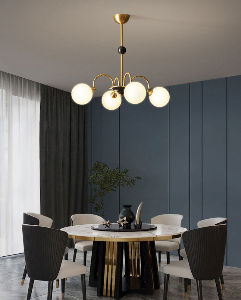 Élise Deco Bauhaus Orb Glass Chandelier Light