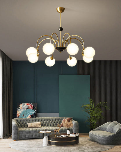 Élise Deco Bauhaus Orb Glass Chandelier Light