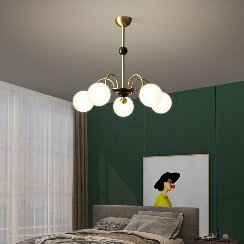 Élise Deco Bauhaus Orb Glass Chandelier Light