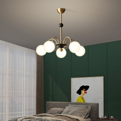 Élise Deco Bauhaus Orb Glass Chandelier Light