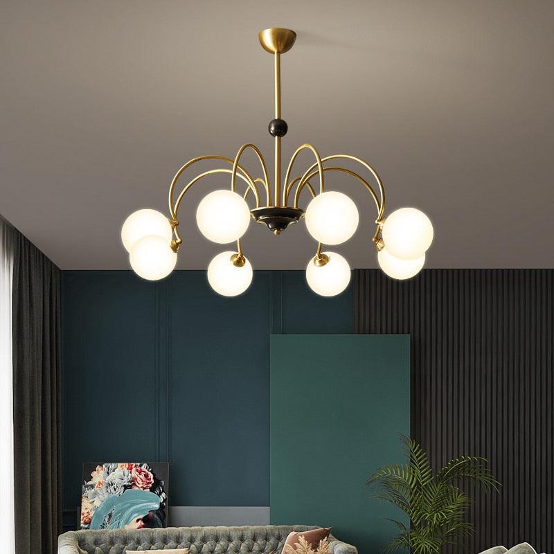 Élise Deco Bauhaus Orb Glass Chandelier Light