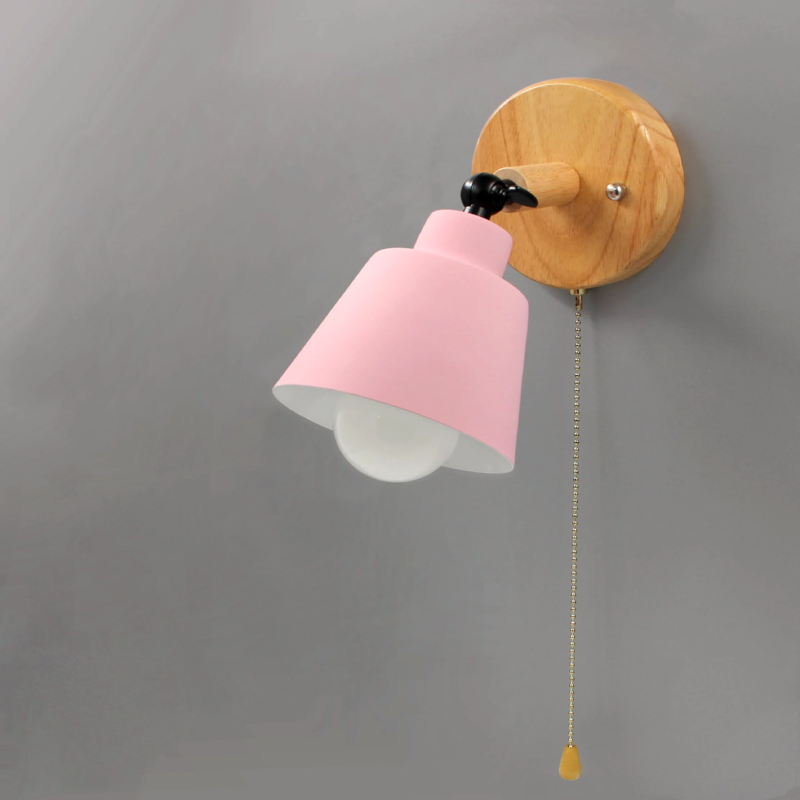 Camille Mid-Century Pull Chain Wall Sconce