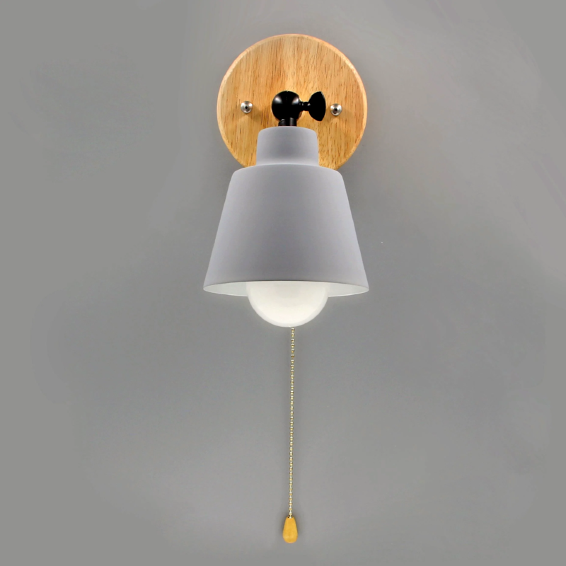 Camille Mid-Century Pull Chain Wall Sconce