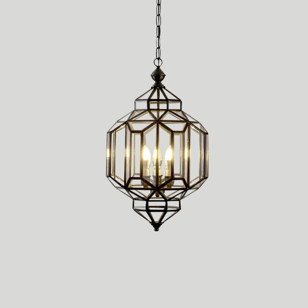 Sophie Dimlux Glass & Brass Pendant Light