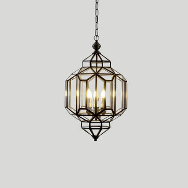 Sophie Dimlux Glass & Brass Pendant Light