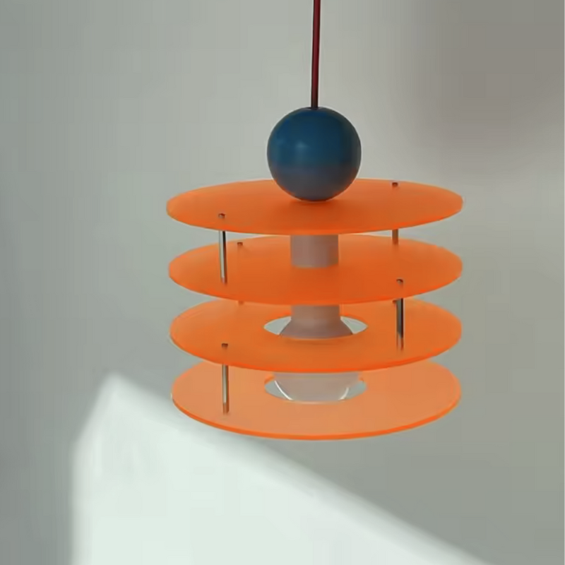 Léa Geometric Acrylic Disc Pendant
