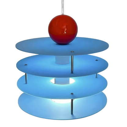 Léa Geometric Acrylic Disc Pendant