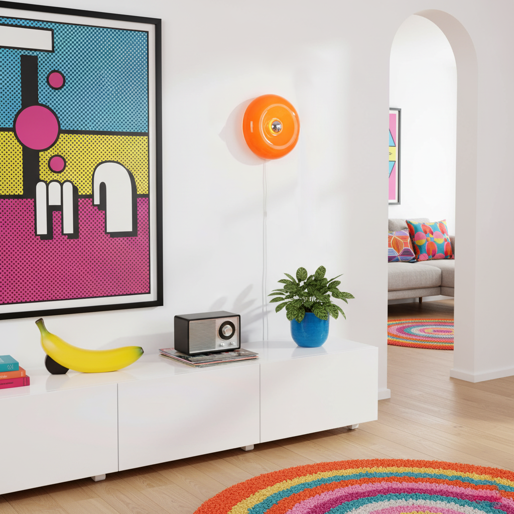 Clémence Donuts Wall Lamp Glass and Metal LED Lighting