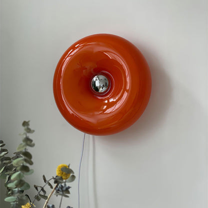 Clémence Donuts Wall Lamp Glass and Metal LED Lighting