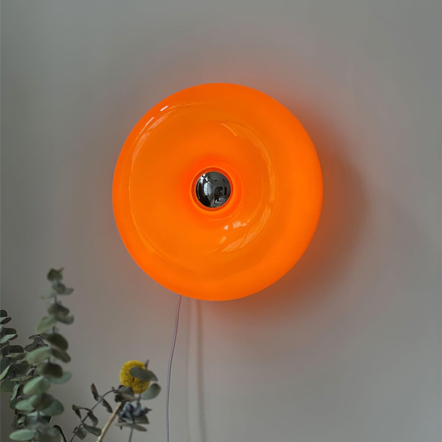 Clémence Donuts Wall Lamp Glass and Metal LED Lighting