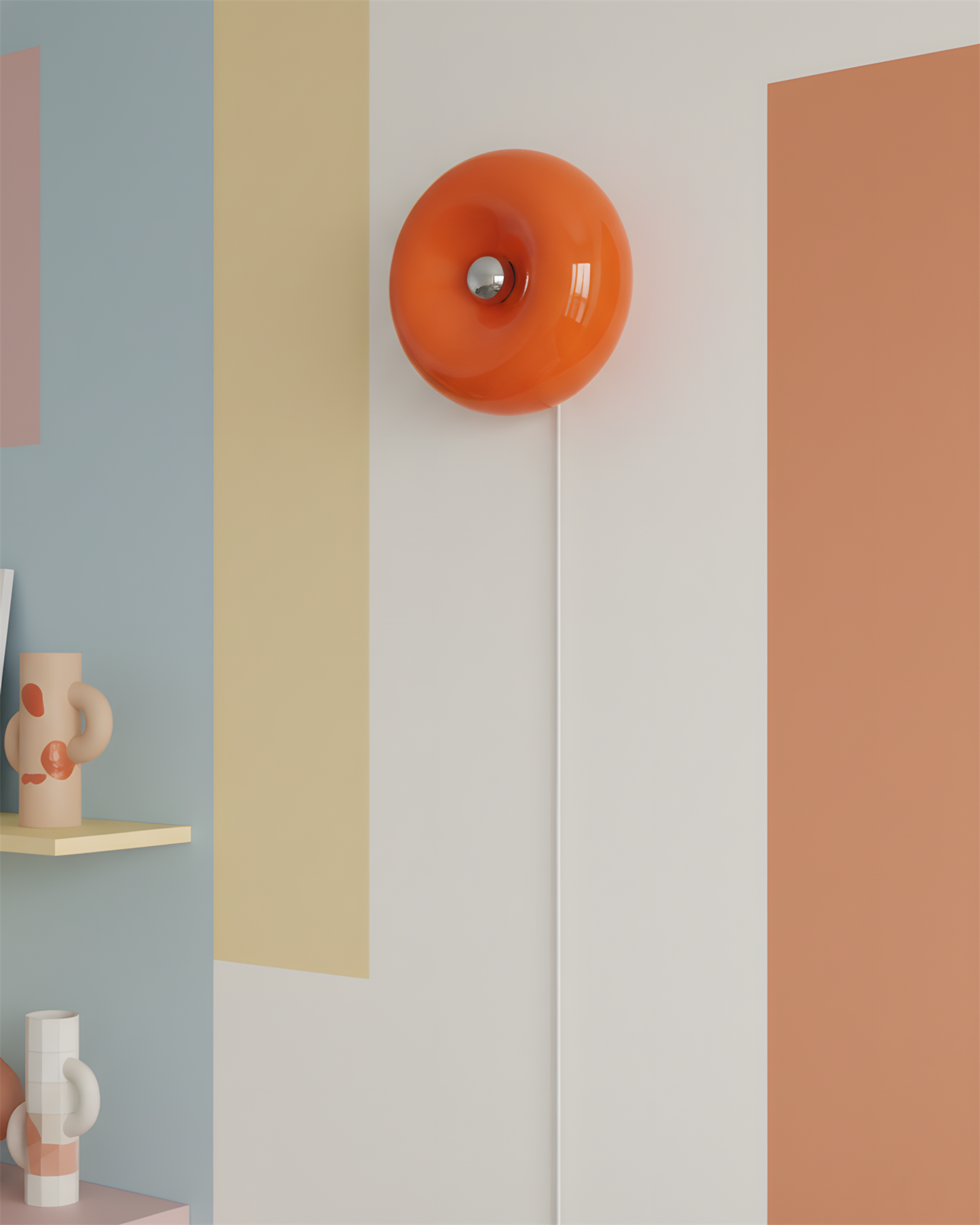 Clémence Donuts Wall Lamp Glass and Metal LED Lighting