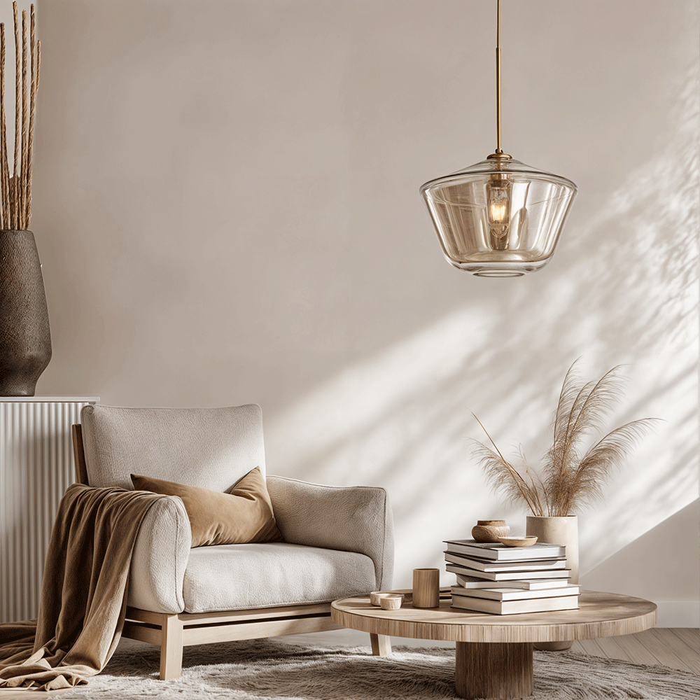 Monica Designer Glass Pendant Light