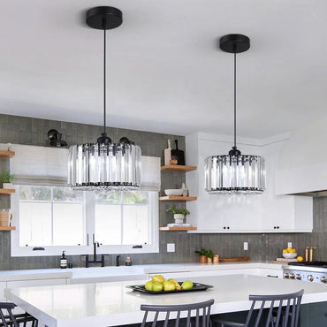 Chloé Crystal Tiered Pendant Light