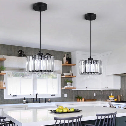 Chloé Crystal Tiered Pendant Light