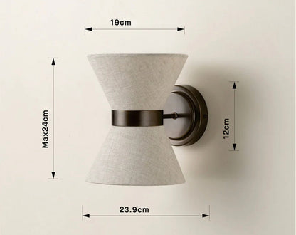 Camille Fabric Shade Wall Lamp