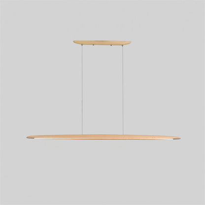 Amélie LED Chandelier, Minimalist Wood and Acrylic with Integrated LEDs
