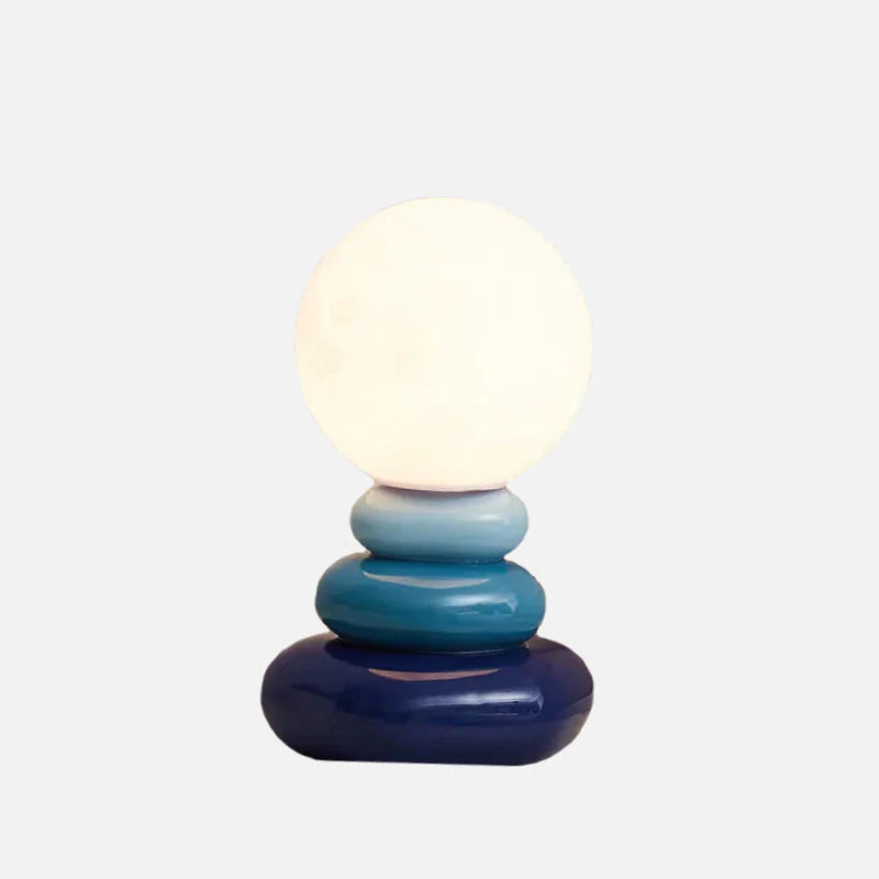 Élise Egg Moon Ceramic Table Lamp Lunar Glow Accent Light
