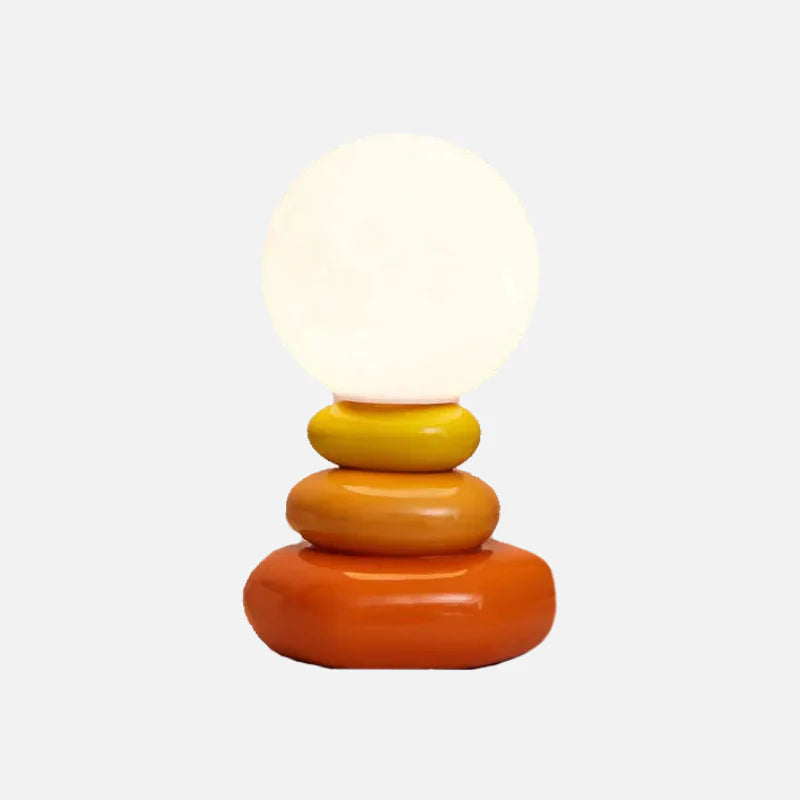 Élise Egg Moon Ceramic Table Lamp Lunar Glow Accent Light
