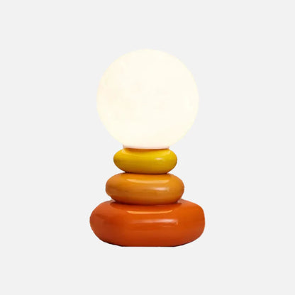 Élise Egg Moon Ceramic Table Lamp Lunar Glow Accent Light
