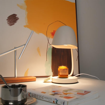 Chloé Eggshell Candle Warmer Lamp with Adjustable Neck
