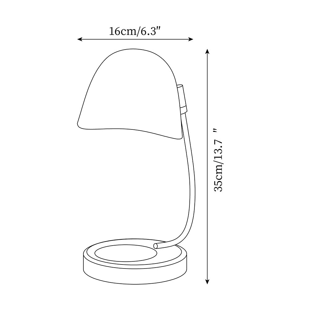 Chloé Eggshell Candle Warmer Lamp with Adjustable Neck