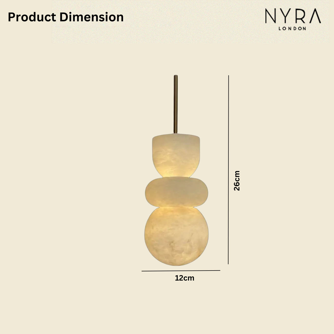 Amélie Enzo Marble Dome Pendant Light