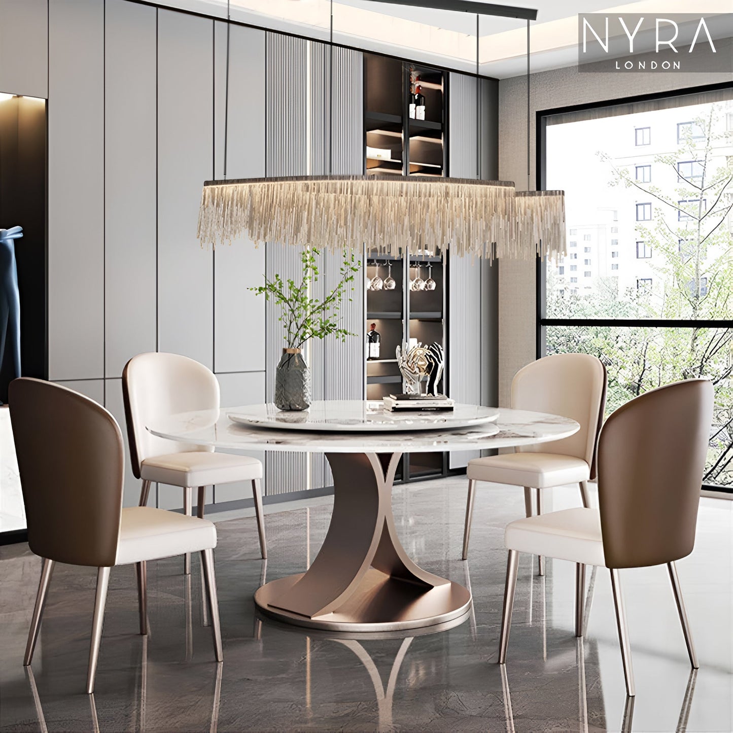 Helene Nordic Long Tassel Chain Chandelier