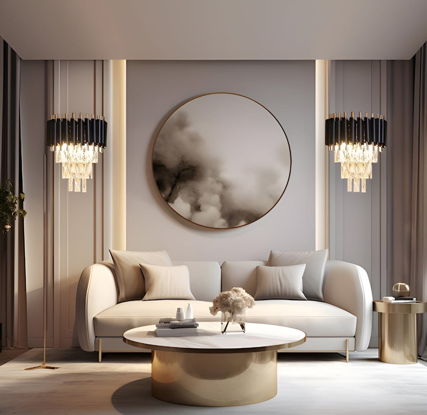 Sylvie Maestro Crystal Wall Lamp
