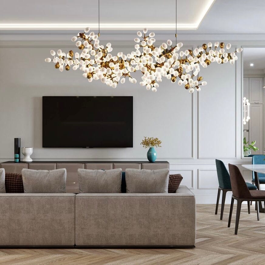 Chloé Golden Grape Vine Chandelier