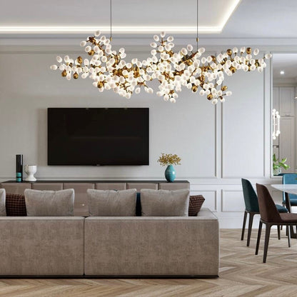 Chloé Golden Grape Vine Chandelier