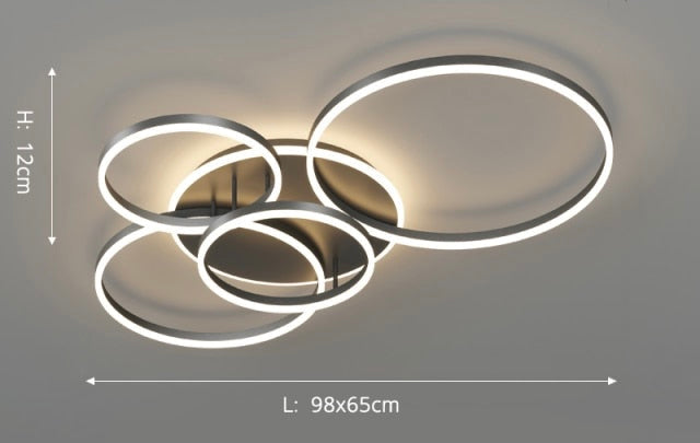 Sylvie Modern Ripple Pendant Light