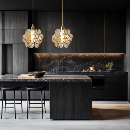 Clara Flower Glass Pendant Light