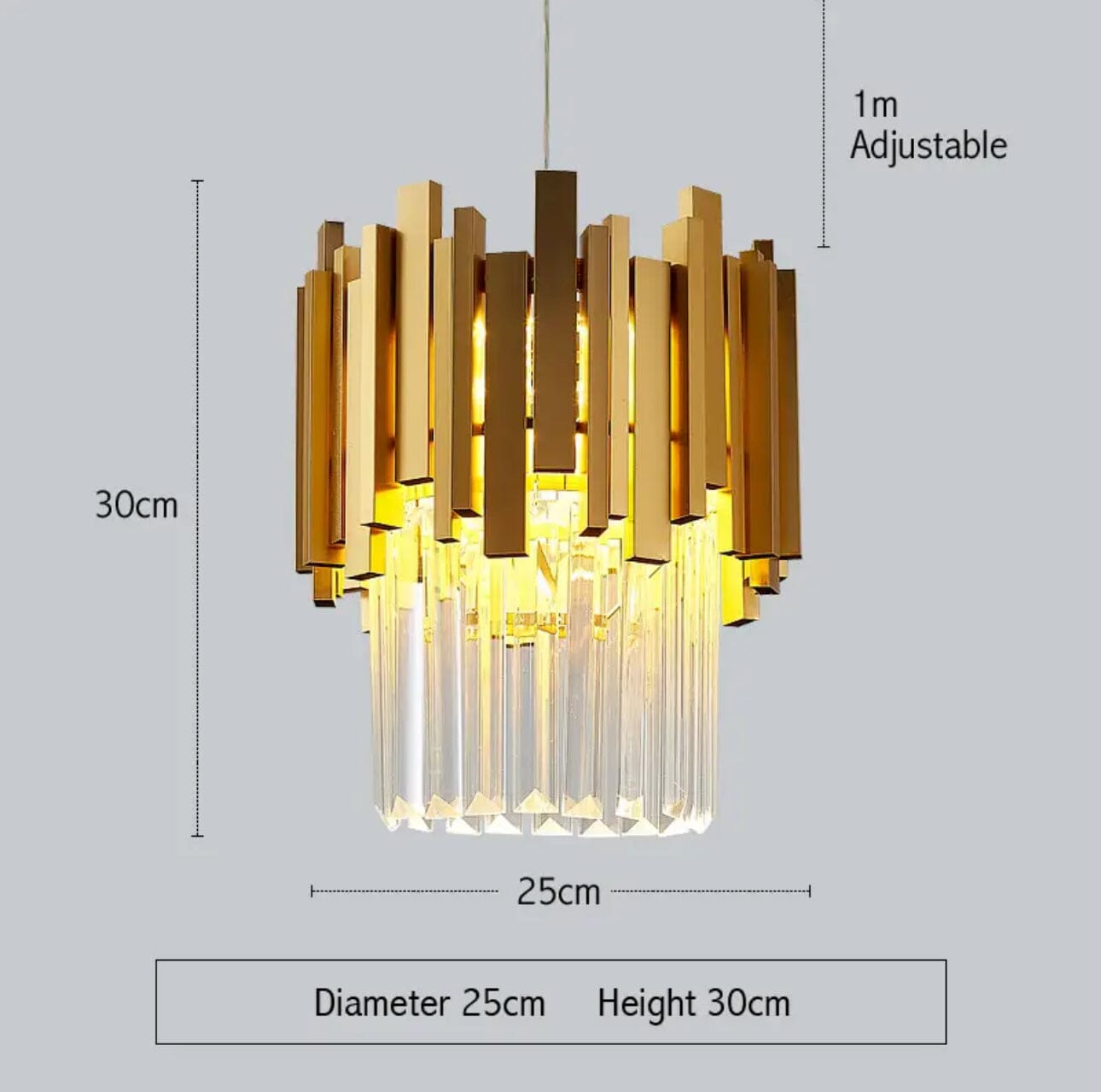 Clara Luxury Crystal Pendant Hanging Light