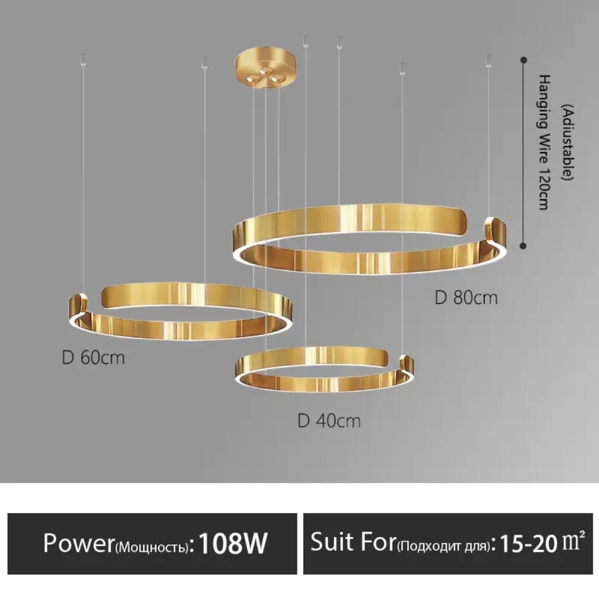 Adele Royal Russian Ring Chandelier
