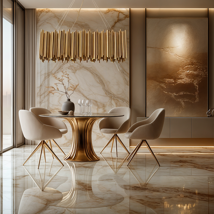Amélie Gold Nest Oval Chandelier