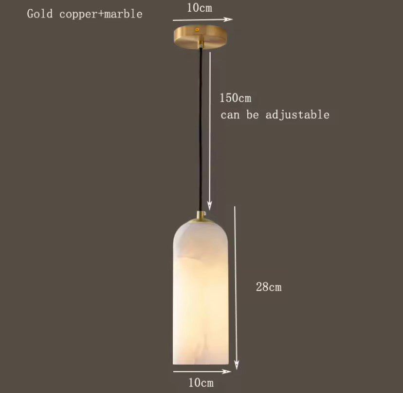 Vivienne Ethereal Marble Pendant Light