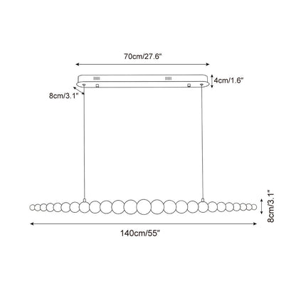 Isabelle Linear Chandelier