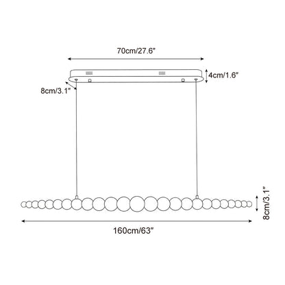 Isabelle Linear Chandelier