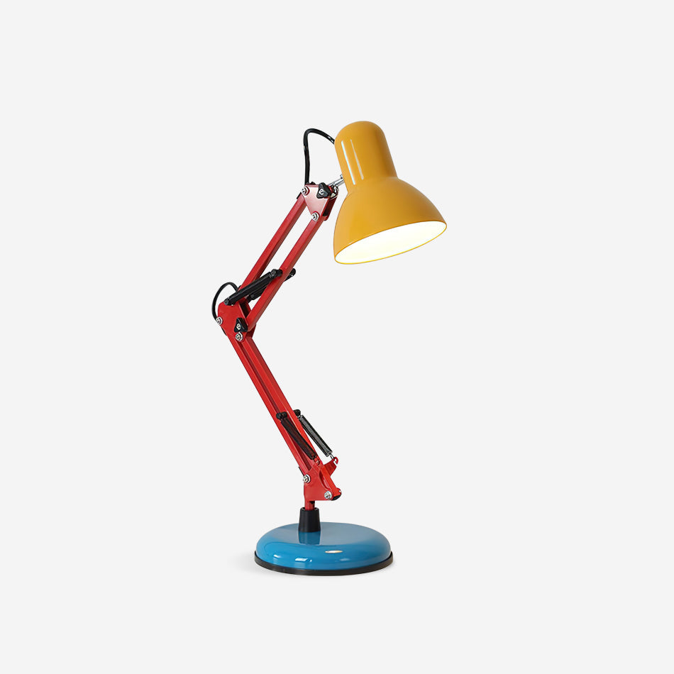 Solène Memphis Adjustable Table Lamp with Color Block Design