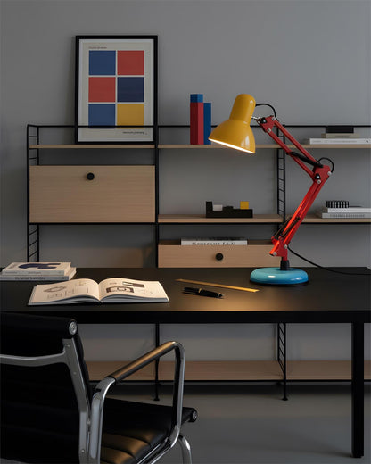 Solène Memphis Adjustable Table Lamp with Color Block Design