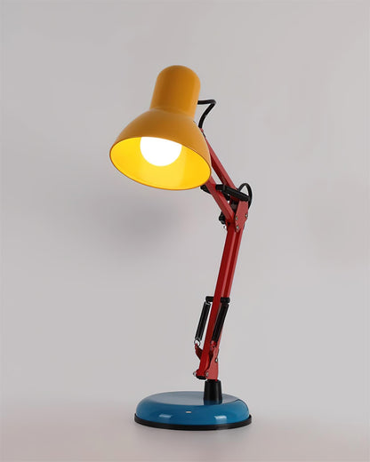 Solène Memphis Adjustable Table Lamp with Color Block Design