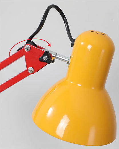 Solène Memphis Adjustable Table Lamp with Color Block Design