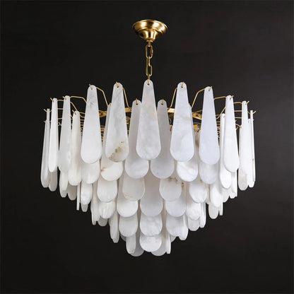 Louise Teardrop Alabaster Chandelier