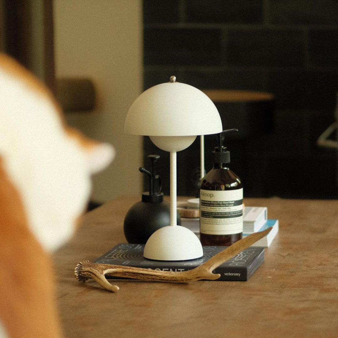 Élodie Rechargeable LED Desk Lamp with Double Sphere Design