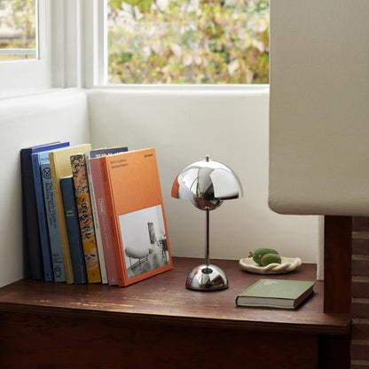 Élodie Rechargeable LED Desk Lamp with Double Sphere Design
