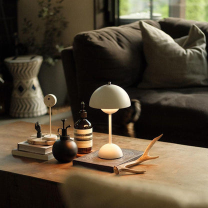 Élodie Rechargeable LED Desk Lamp with Double Sphere Design