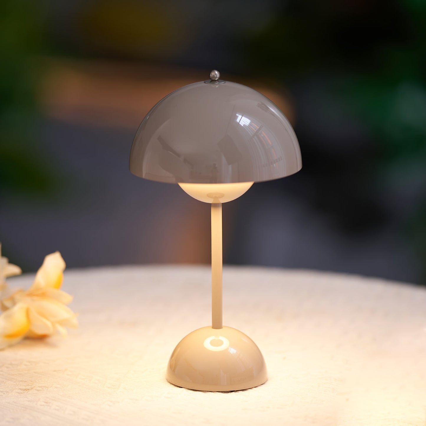 Élodie Rechargeable LED Desk Lamp with Double Sphere Design