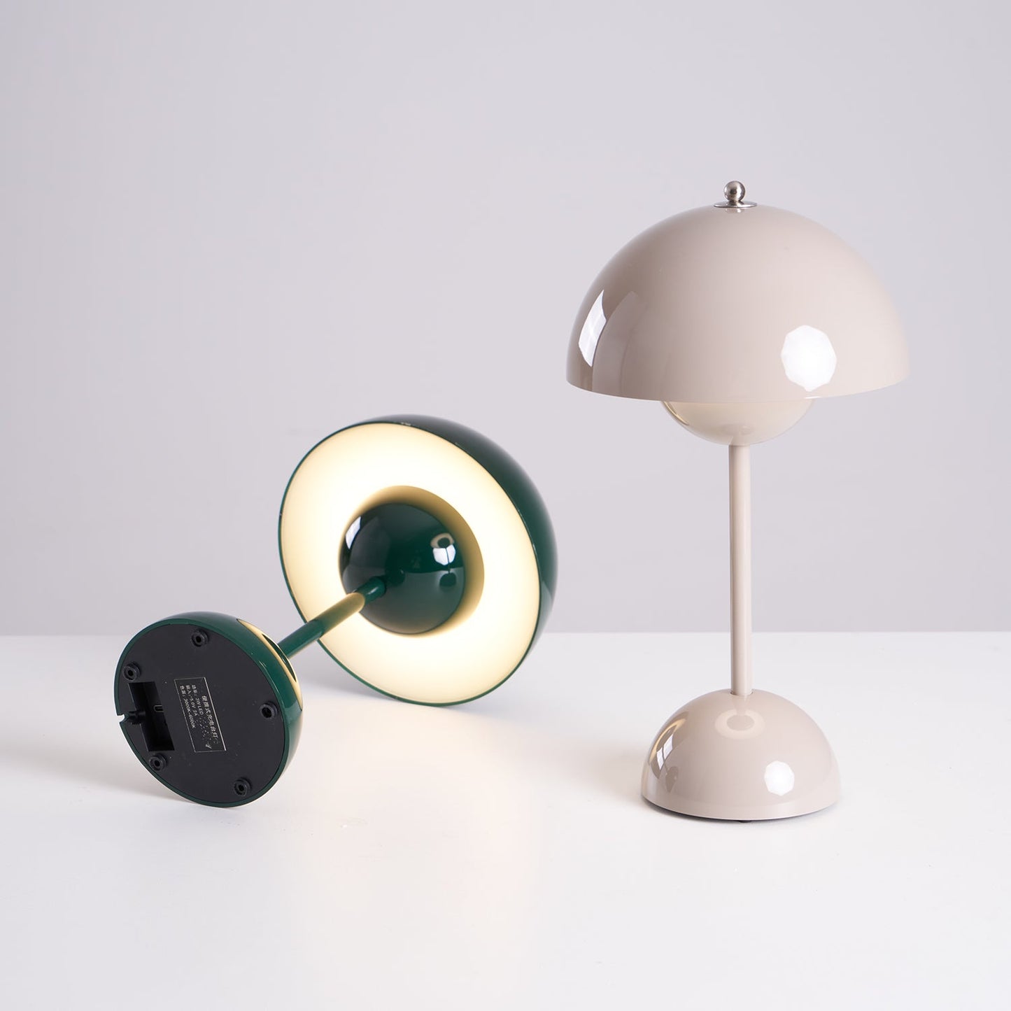 Élodie Rechargeable LED Desk Lamp with Double Sphere Design